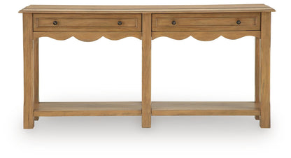 Whitmund - Console Sofa Table - Light Brown
