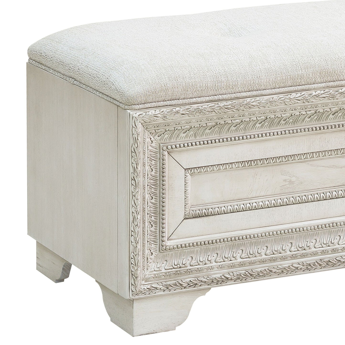 Camila - Storage Bed Bench - Cream
