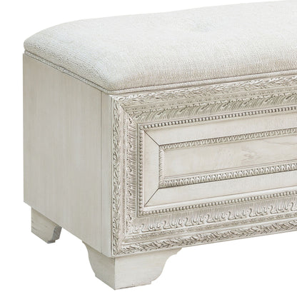 Camila - Storage Bed Bench - Cream