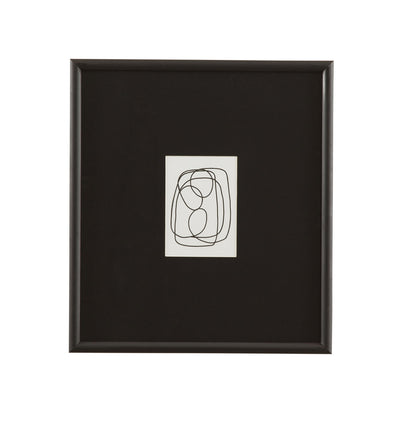 Form Study X Framed Print - Black