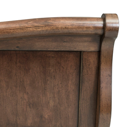 Rustic Traditions - Queen Sleigh Footboard - Rustic Cherry
