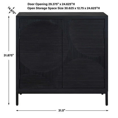 Beswick - 2 Door Cabinet - Black