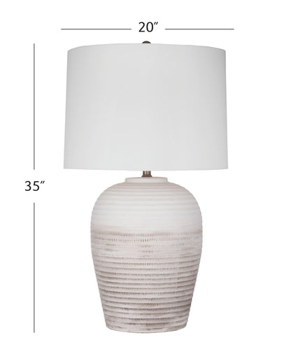 Goshen - Table Lamp - Distressed White