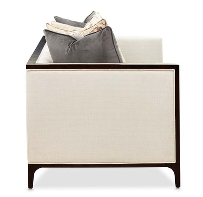Belmont Place - Loveseat - Cream / Espresso