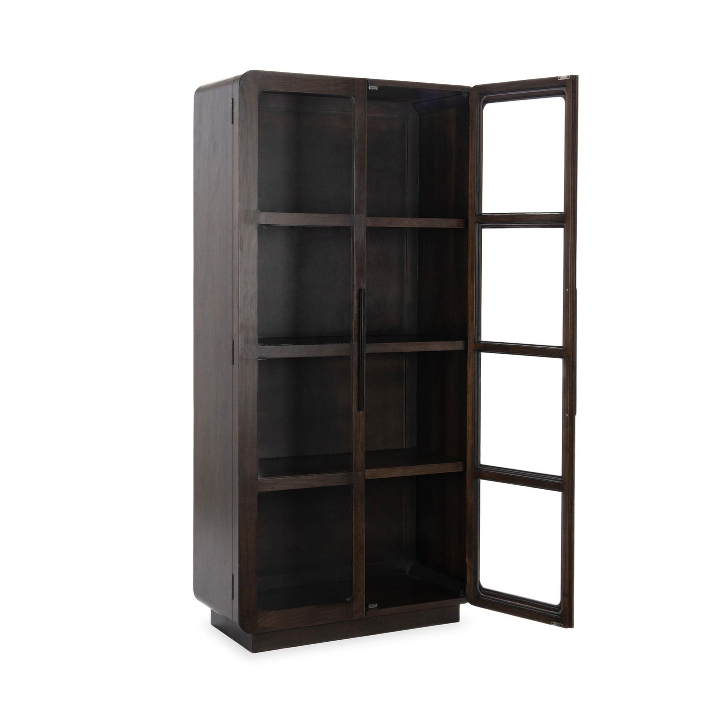 Rogers - Solid Wood Tall Cabinet - Dark Brown
