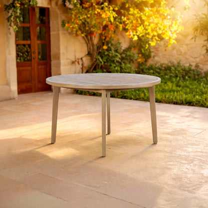 Arden - Round Patio Dining Table - Natural