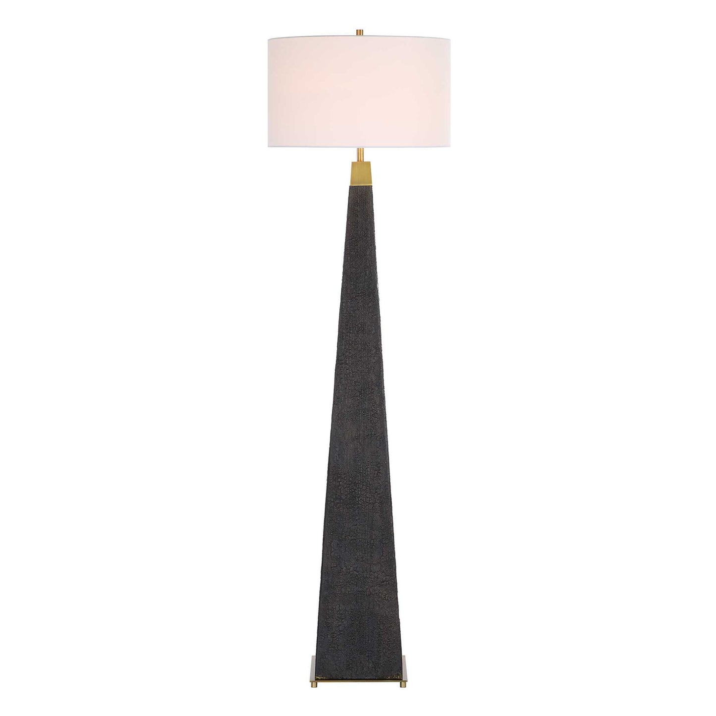 Lathey - Tapered Floor Lamp - Black