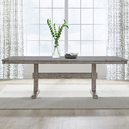 Hallendale - Trestle Table Top - Gravel Wash