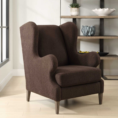 Serpentine - Brown Fabric Accent Chair