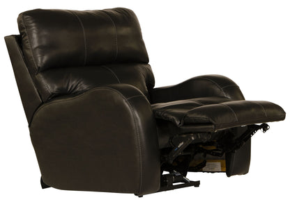 Angelo - Leather Power Recliner - Black
