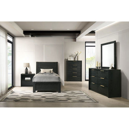 South Bend - Nightstand With USB - Black