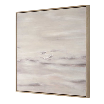 Trance - Hand Painted Abstract Art - Brown / Gray / White / Woodtone