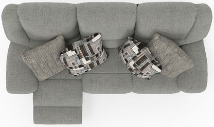 Trifecta - Sofa With 3 Recliners and Drop Down Table