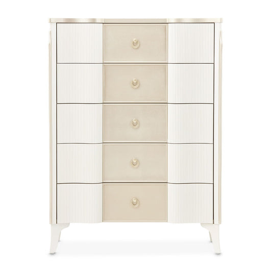 La Marisia - 5-Drawer Chest - Creamy Pearl