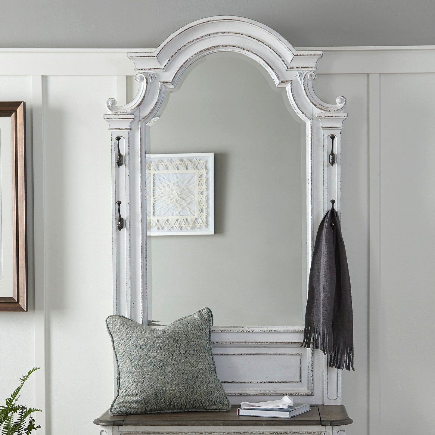 Magnolia Manor - Hall Tree Top - Antique White