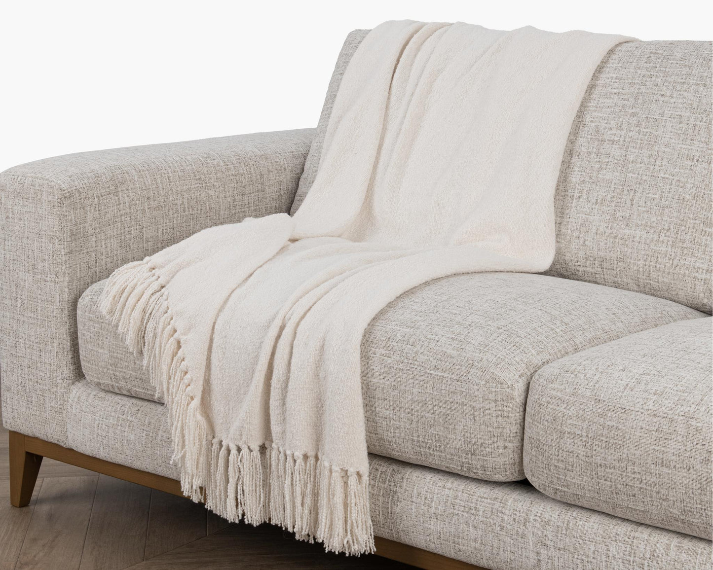 Aria - 50" x 70" Boucle Throw - Ivory