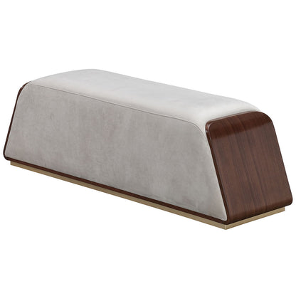 Houston - Accent Bench - Porcini / Walnut