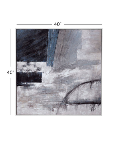 Yuma Canvas Art - Gray