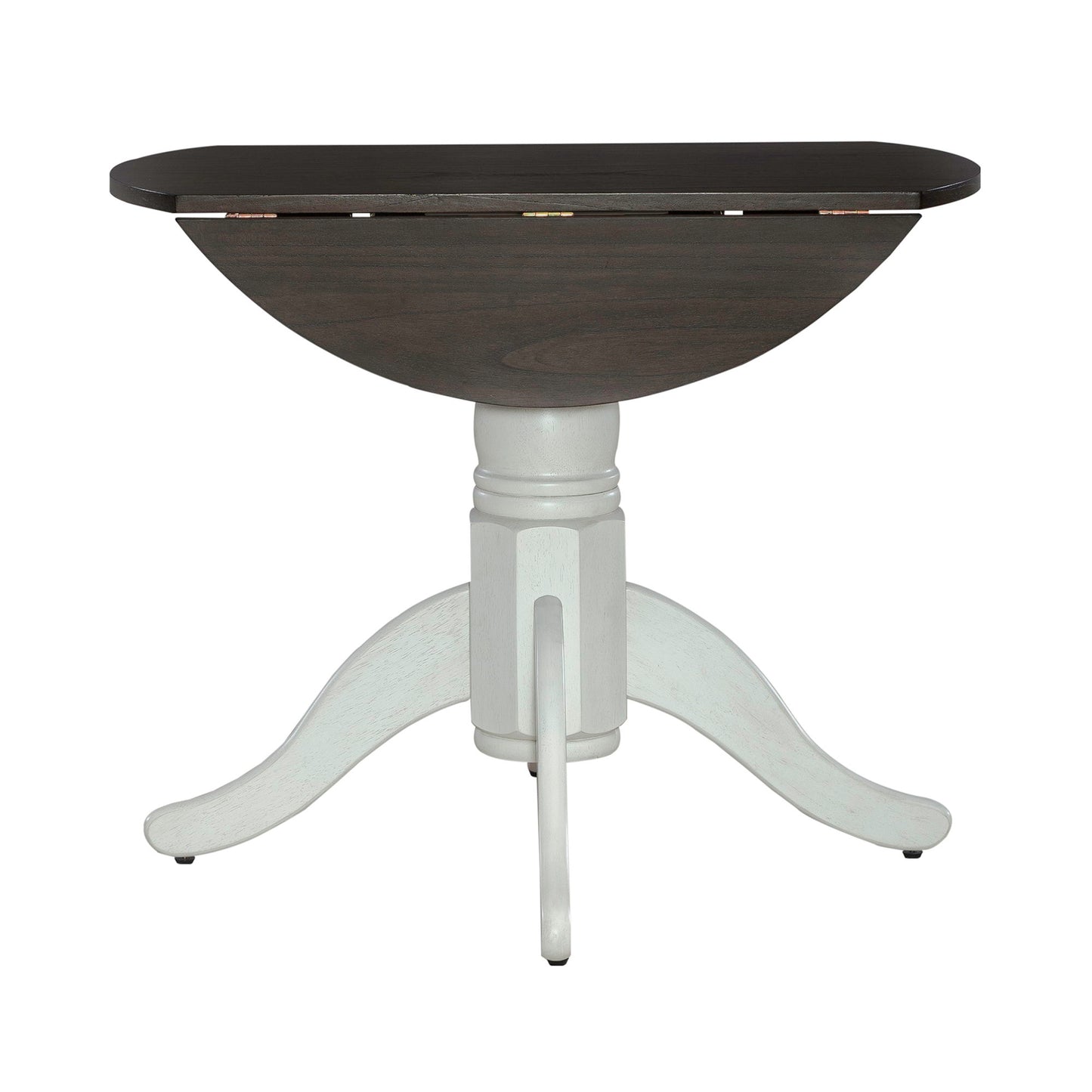 Brook Bay - Drop Leaf Table Top - Textured White / Carbon Gray