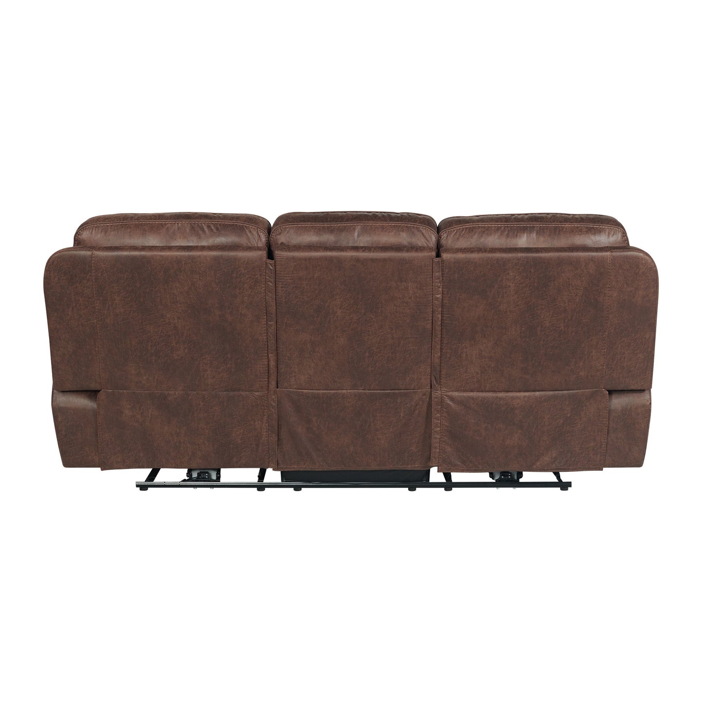 Atlantis - Power Motion Sofa With Power Motion Head Recliner - Heritage Brown