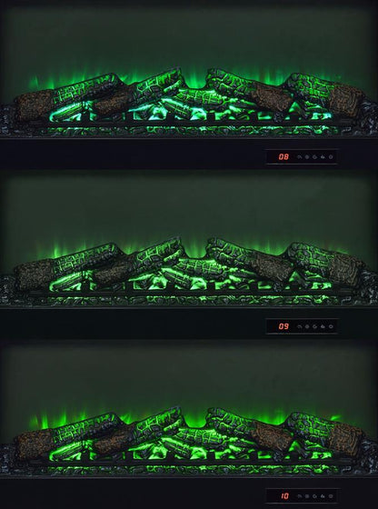 Enfield - 71" TV Stand Fireplace Media Console - Dark Pine