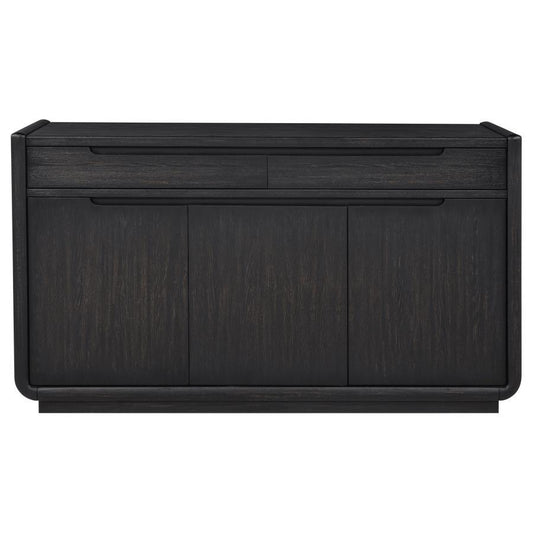 Leandro - 2-Drawer Dining Sideboard Server - Burnished Black