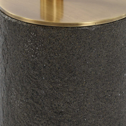 Kaufman - Crystal Accent Table - Black / Brass
