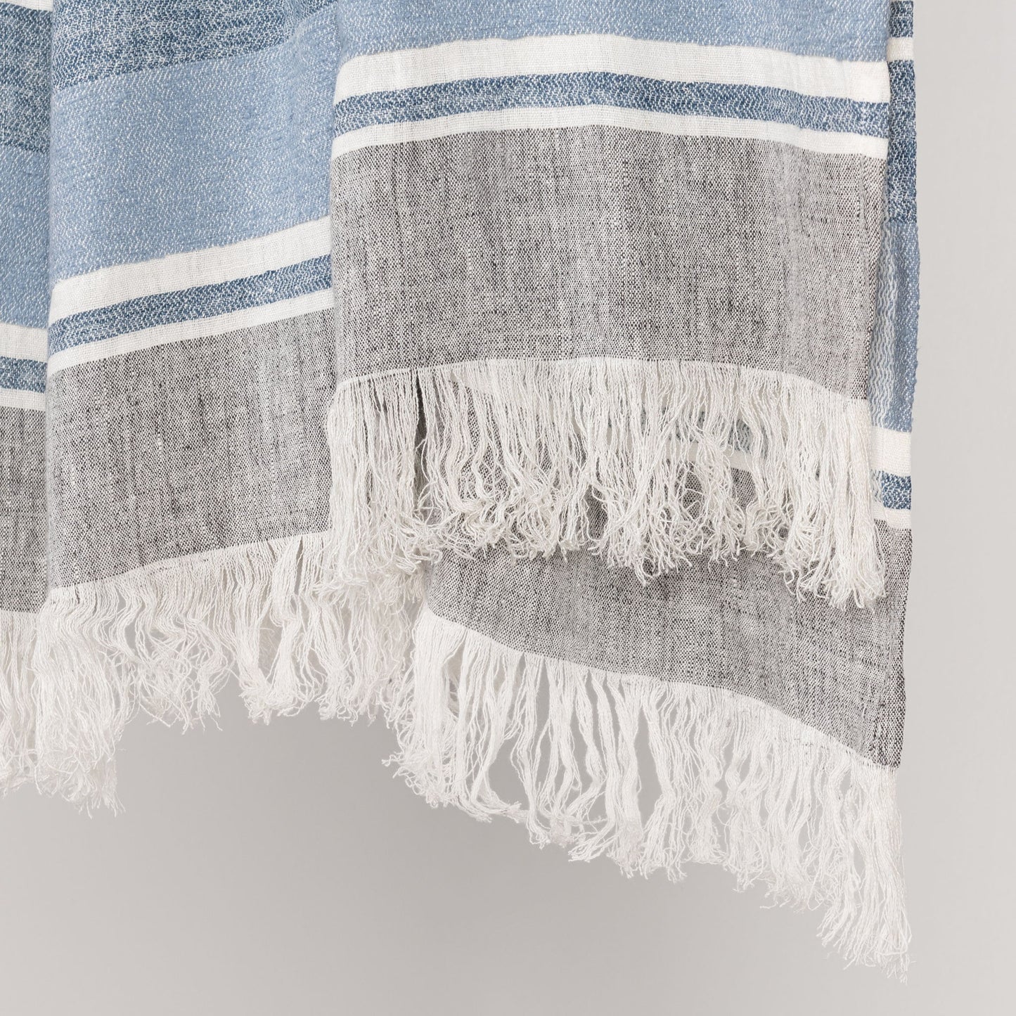Lima - Throw - Capri Blue / Dark Gray