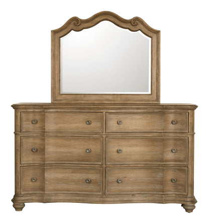 Weston Hills - Dresser With Mirror - Flax Seed