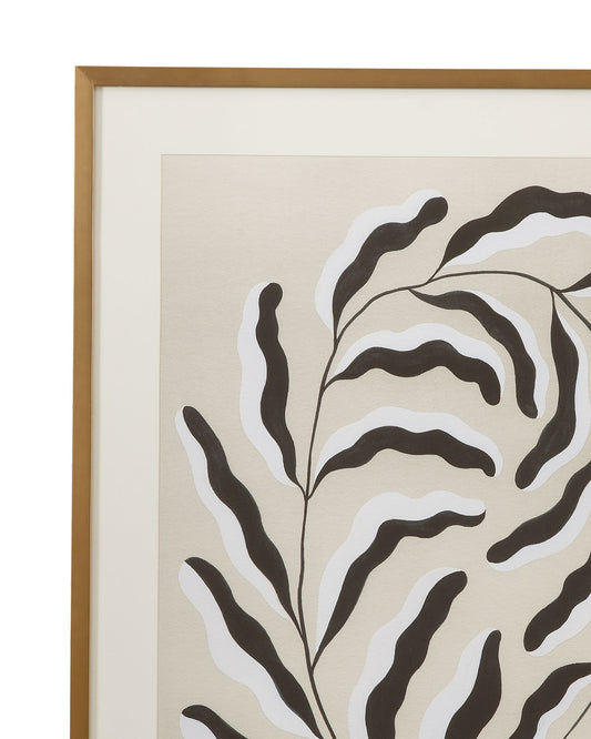 Emerging Weeds I Framed Print - Gray