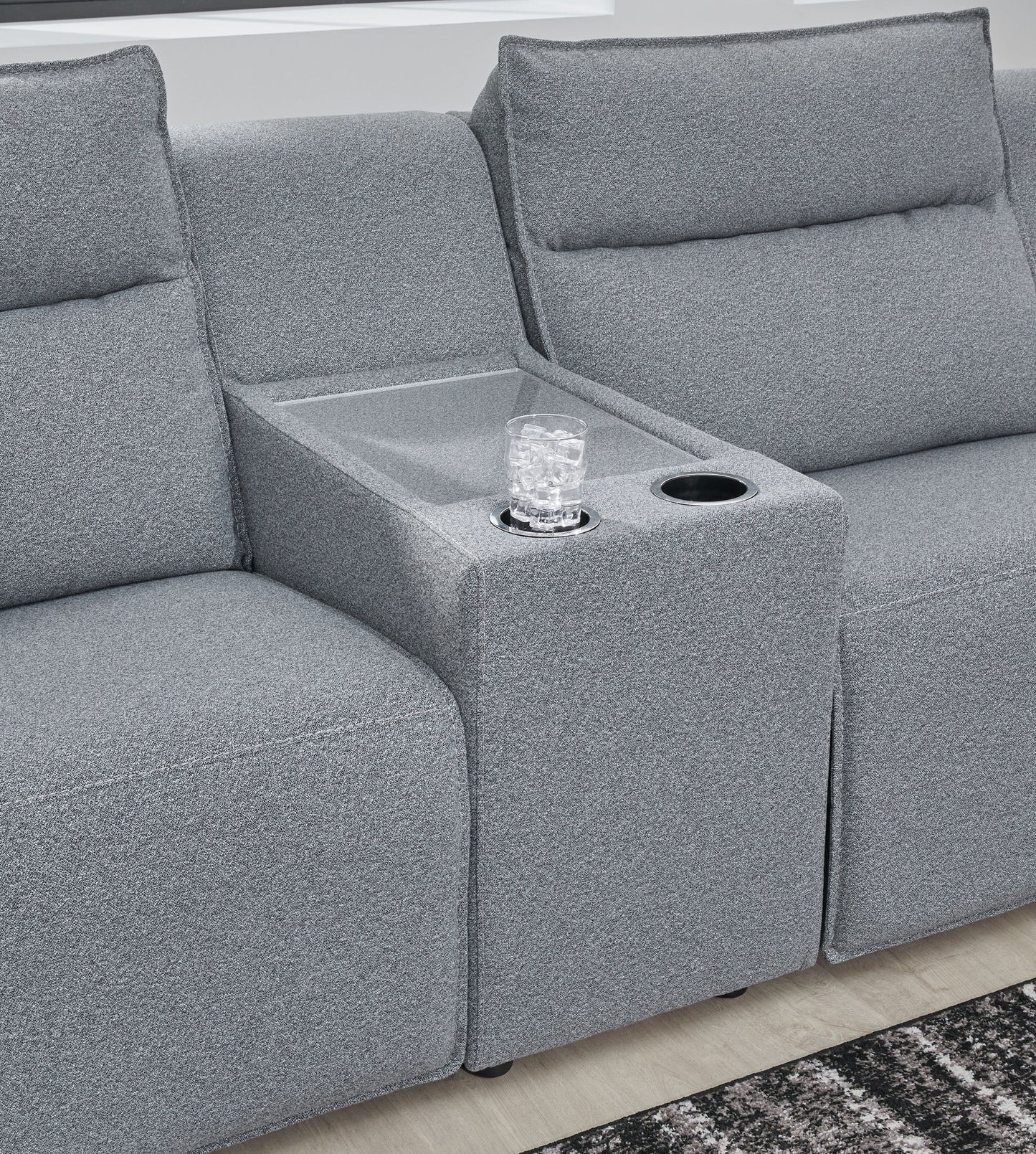 Modmax II - Reclining Sectional - Salt And Pepper