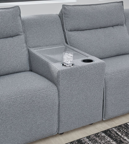 Modmax II - Reclining Sectional - Salt And Pepper