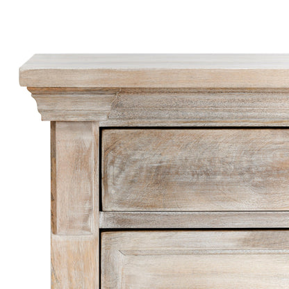 Adelaide - 3 Drawer Nightstand - Natural Cream Wash