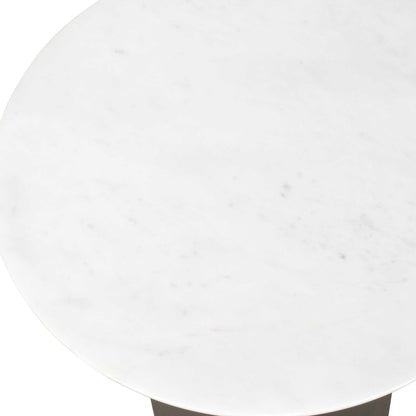 Olso - Outdoor Accent Table - Bronze / White