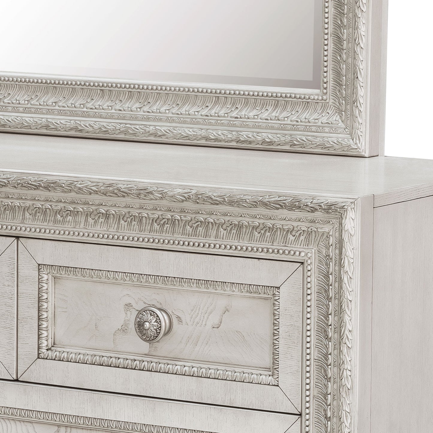 Camila - Dresser and Mirror - Creamy White