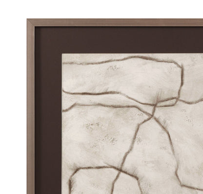 Conversations In The Present Framed Print - Gray / Off White