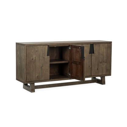 Lyra - 4 Door Buffet - Smoke Brown