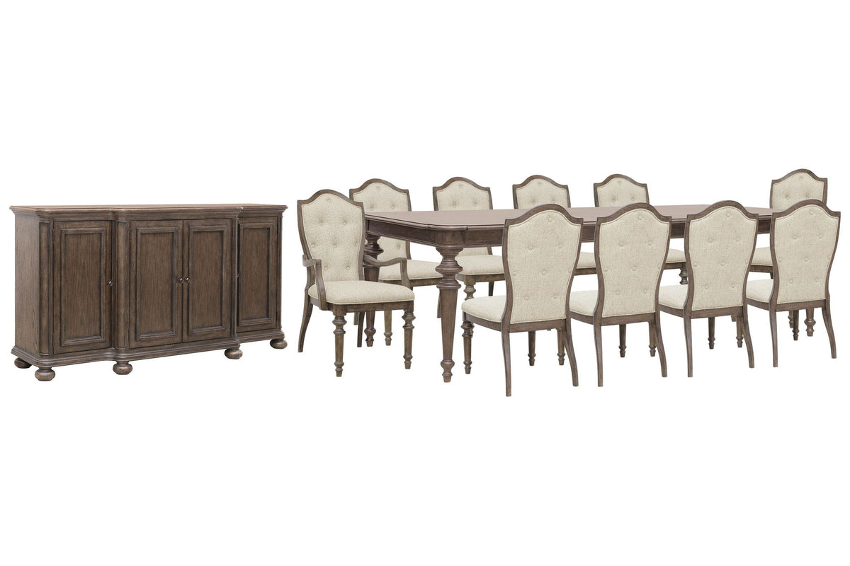 Saddle Creek - Extendable Leg Dining Table Set