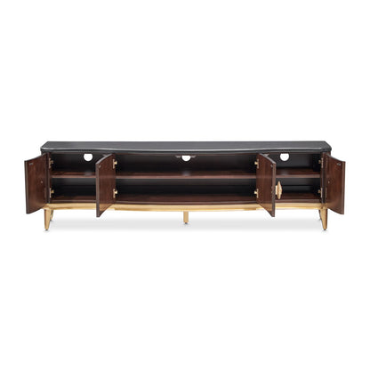 Camellia Field - Media Cabinet - Dark Brown