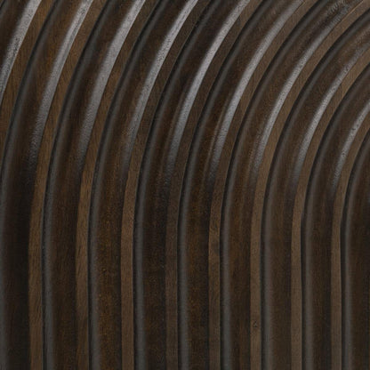 Colson - Mango Wood 4 Door Cabinet - Dark Brown