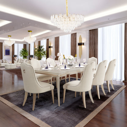 Michael Amini Lighting - Orlisse 18-Light Acrylic Chandelier - Gold