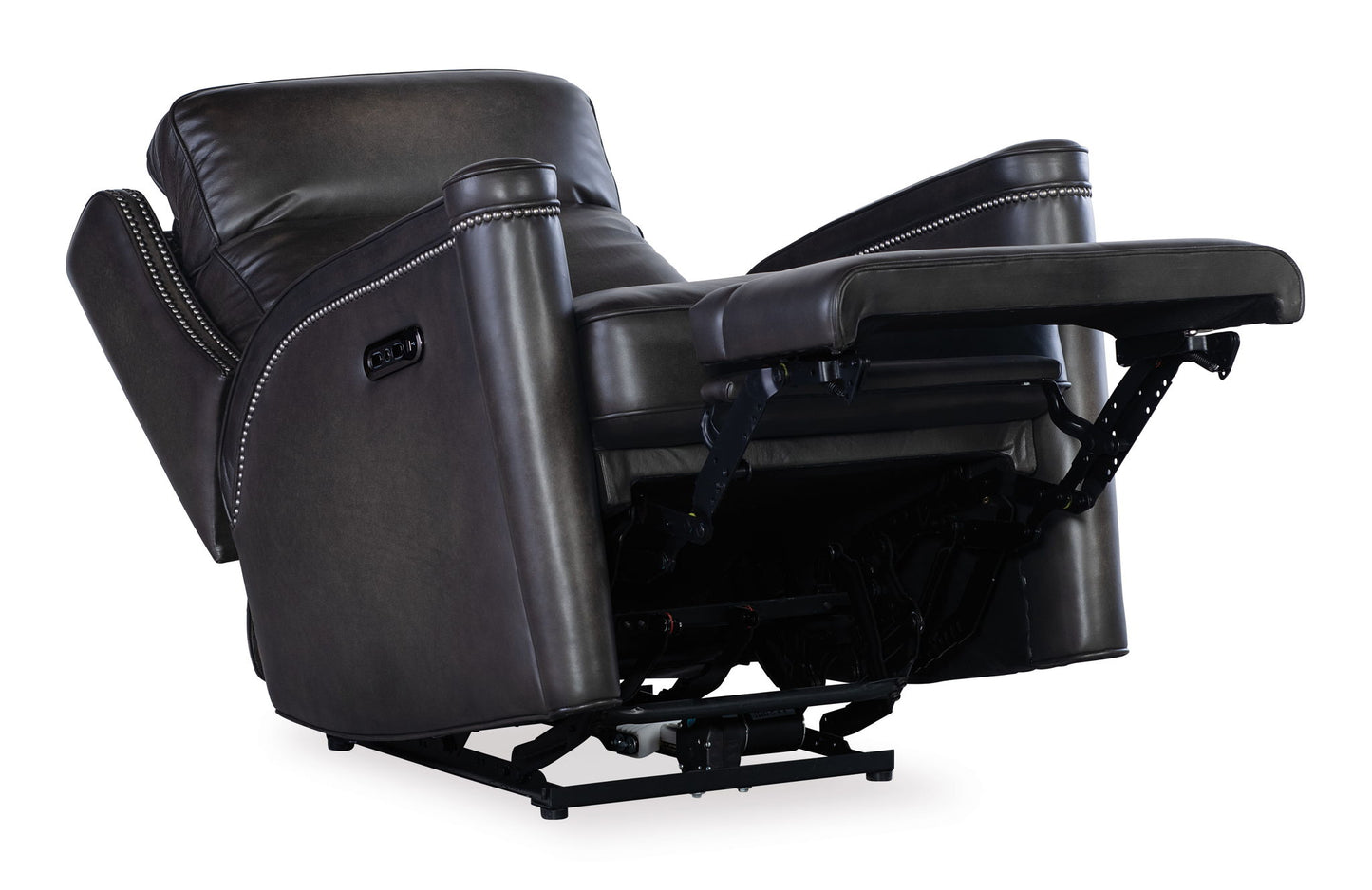 MS - Hamilton Power Recliner With Power Headrest - Dark Brown