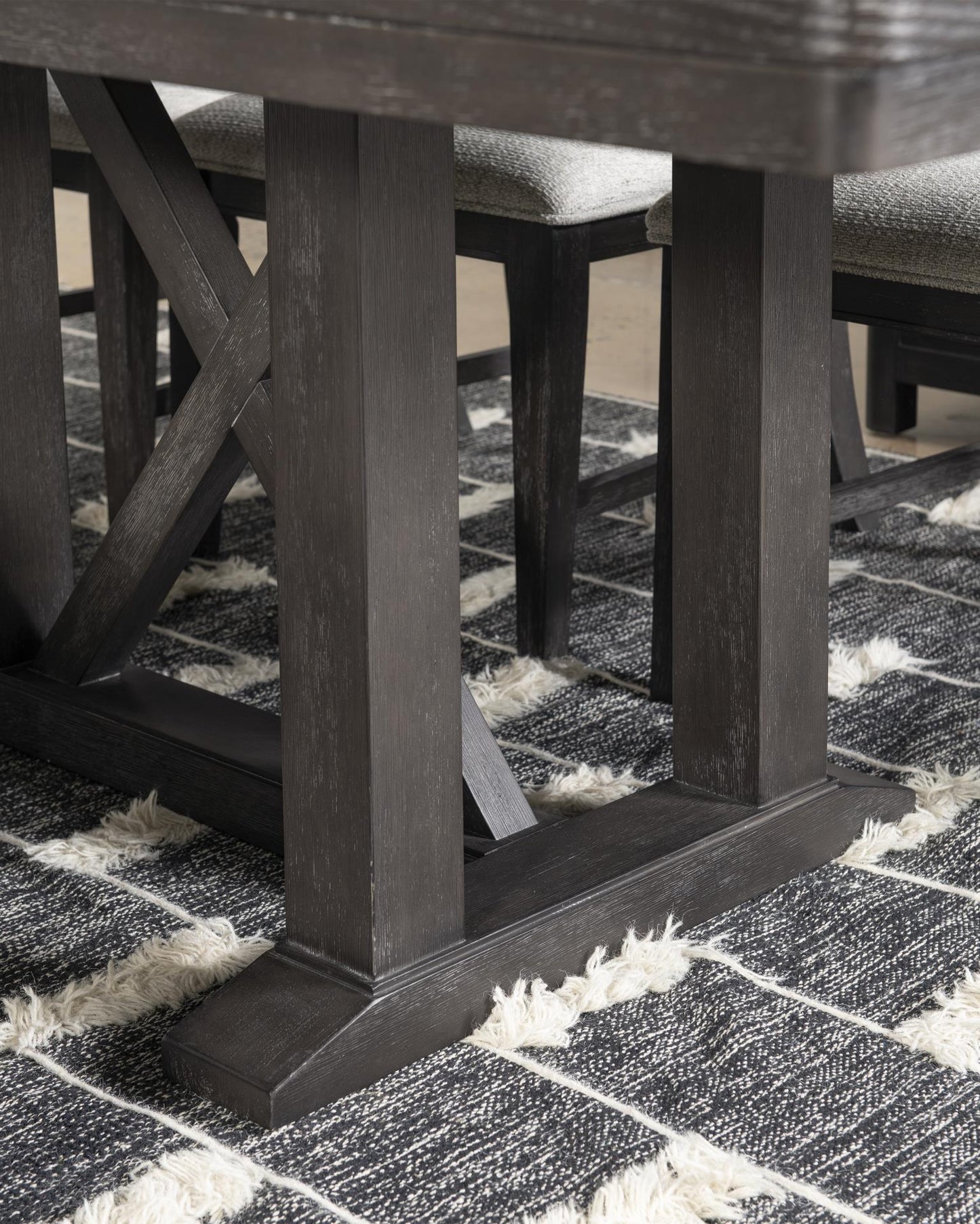 Briarwood - Complete Trestle Table - Sable