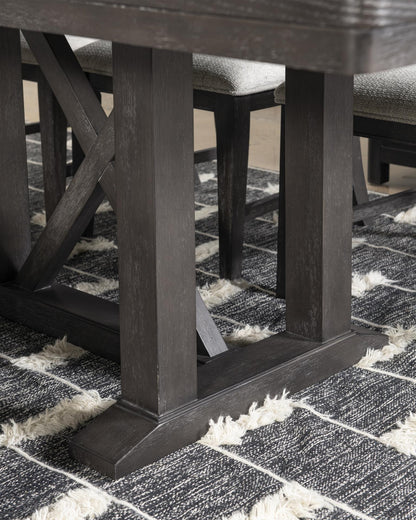 Briarwood - Complete Trestle Table - Sable
