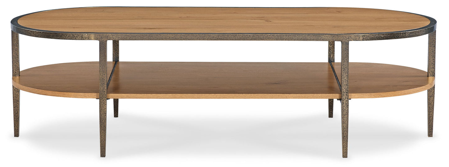 Cashiers - Oval Cocktail Table - Almond
