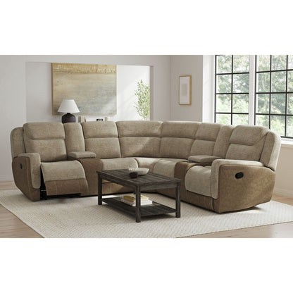 Hornet - 3 Piece Sectional Set With Console And 2 Recliners