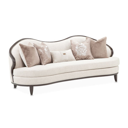 Camellia Field - Chenille Sofa - Linen / Warm Pecan