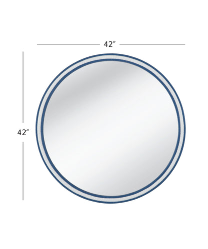 Straits - Wall Mirror - Blue