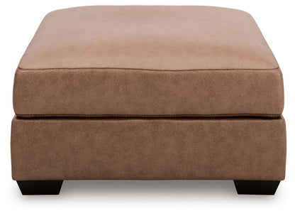 WillowBend - Oversized Accent Ottoman - Caramel
