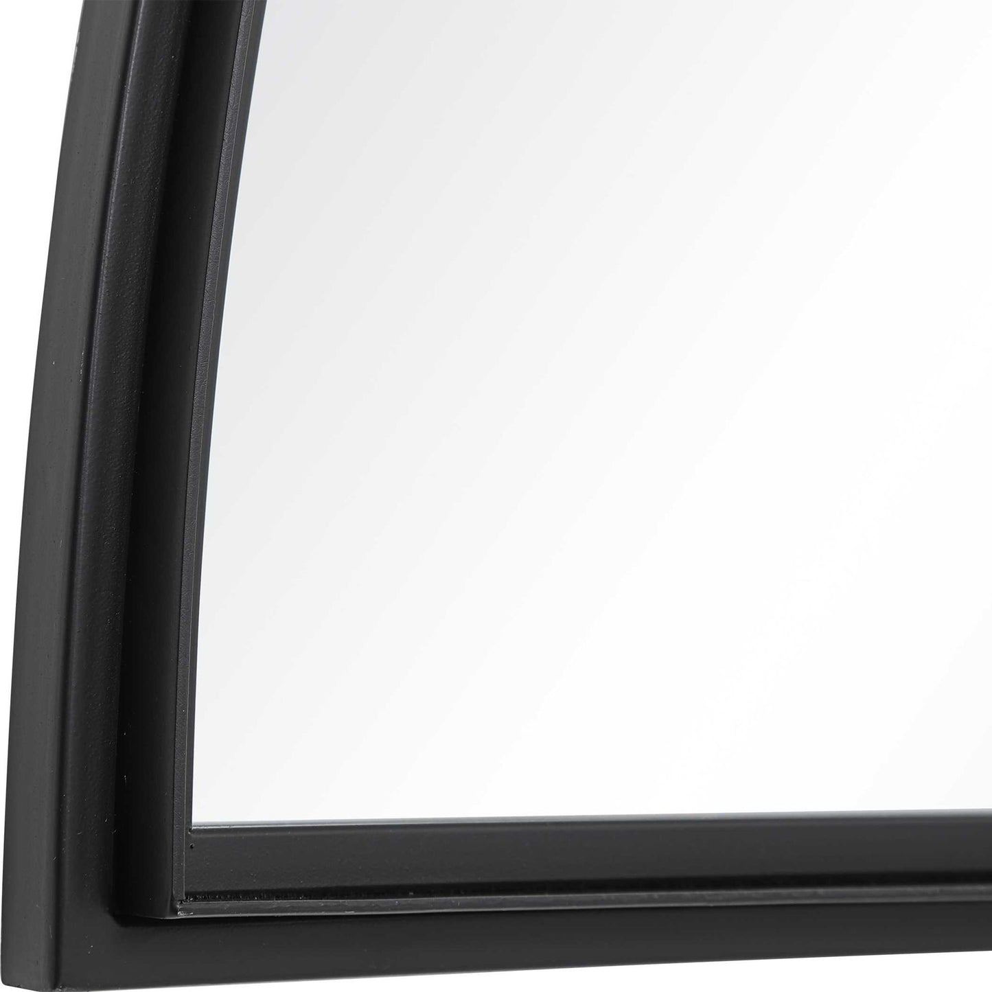 Rousseau - Iron Window Arch Mirror - Black